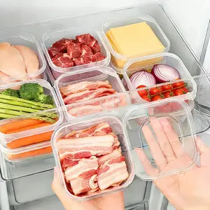Multi-Functional Food Storage Containers Set, Sealed Stackable, Suitable for Fridge Freezer Refrigerator, Heat Resistant Reusable Kitchen