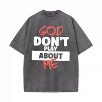 Washed Cotton Tee-Gray