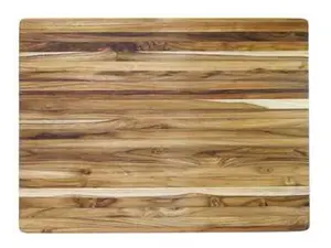 Teakhaus 107 XL Teak Cutting Board 24" x 18" x 1.5" Edge Grain Reversible for Kitchen Use Durable and Stylish Natural Wood Finish