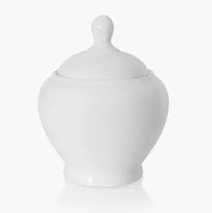 White Porcelain Sugar Bowl