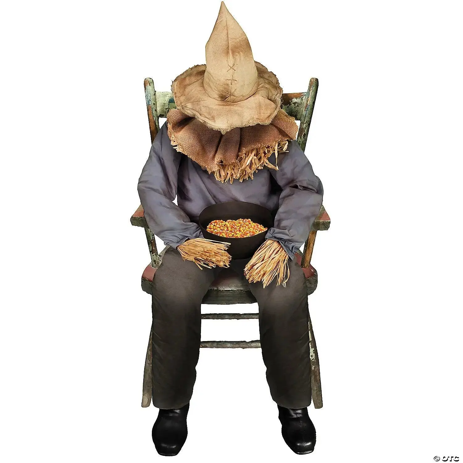 4 Ft. 5" Sitting Animated Scarecrow Prop