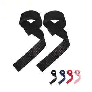 Lifting Straps with Silicone Grip - Non-Slip Pull-Up Assistance Straps for Deadlift, Weightlifting & Rowing, Durable Wrist Support