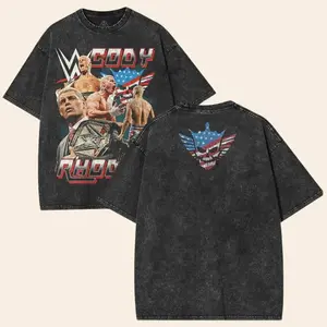 Vintage Style Cody Rhodes Wash Tee, Wrestler Shirt, WWE Shirt, Graphic Top , Unisex T-Shirt, Men Gifts For Him Top Menswear Prints Seamless Apparel Classic oversized cotton fan casual wrestling shirt wwe fan