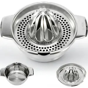 Premium 316L Stainless Steel Lemon Squeezer & Manual Juicer - Heavy Duty Hand Press for Orange, Citrus, Lime | Dishwasher Safe & Anti-Corrosion