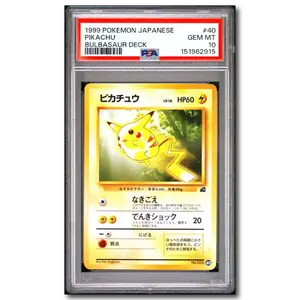 PSA 10 Pikachu Japanese Bulbasaur Deck #40