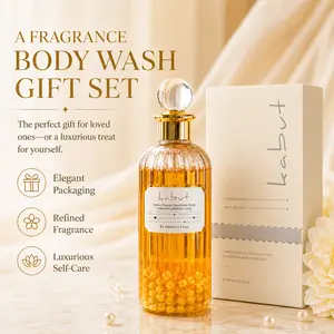 Kabut Amber Powder Gem Refreshing Moisturizing Amino Acid Soothing & Nourishing Fragrance shower gel Aroma Hydrating Moisture Body Care Scent turmeric soap bar girl shower products body wash Silky Gentle