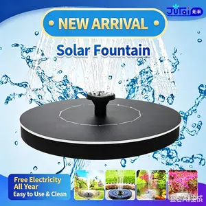 Solar Fountain with Energy Storage Light, Fish Pond Oxygenator, Automatic Circulation Water Pump for Garden, Swimming Pool, Courtyard, Outdoor Rockery