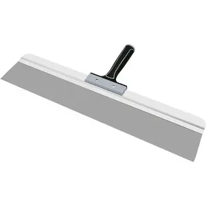 24 Inch Taping Knife - Drywall Taping Knife, Threaded End Can be Attached to Extension Pole, Stainless Steel Blade, Ideal for Skimming and Smoothing Walls and Ceilings