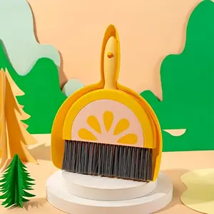 Mini Broom and Dustpan Set, Desktop Cleaning Brush, Small Sweep for Home Desk Pet Kids