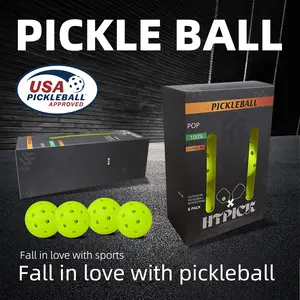 A Box Of 6 Peak 40 PRO Balls Features Tournament-grade Rotomolded TPE High-elasticity Balls,, Visible Green, Crack-resistant, Seamless One-piece Design, Ideal for Indoor and Outdoor Play, and Compatible With All Rackets and Courts.
