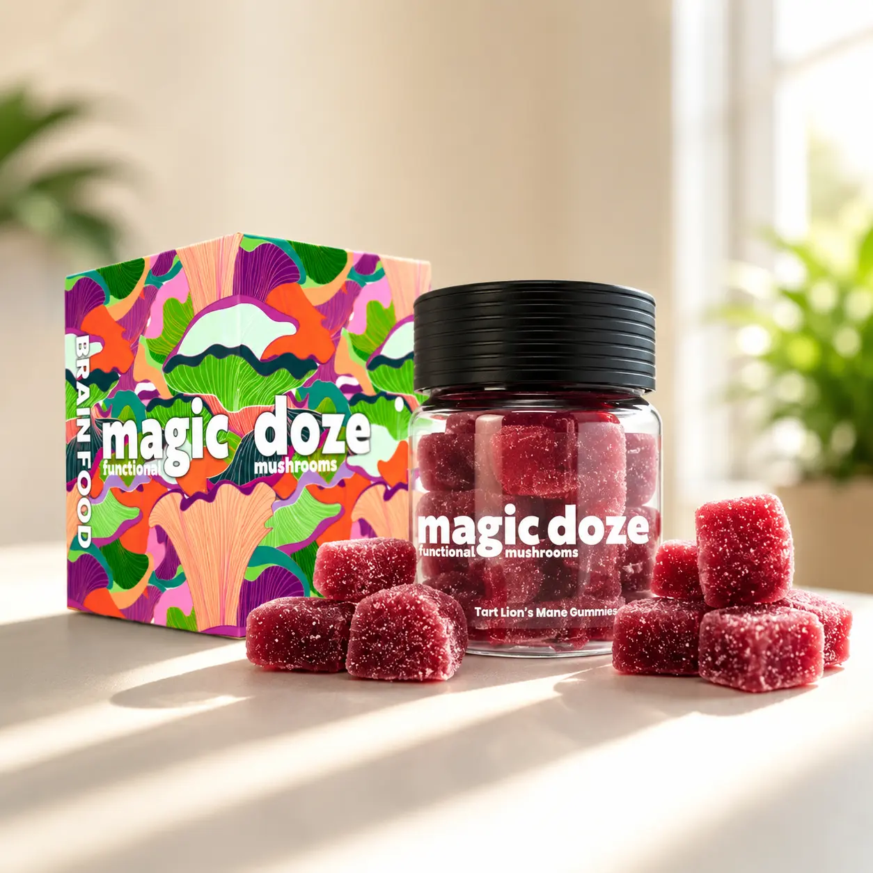 Lion's Mane Gummies (Cherry Tart) - Brain Food by Magic Doze™