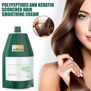 Eelhoe Smooth Hair Repair Cream, Keratin Hair Treatment, Flattens Frizzed Split Ends, Repairs Damaged Hair, Softens and Strengthens Hair, Hair Care Cream
