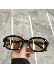 High-Quality Square Sunglasses for Men and Women, Vintage Fashion Retro Style, Casual Plastic Frame, All Seasons Random Print