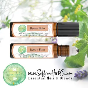 Better Skin Essential Oil Roller Bottle Blend • 100% Pure & Natural • Pre-Diluted • Ready To Use