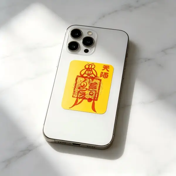 Chinese folk tradition pure hand-painted fortune cards, 42×52 mm, can be placed in a wallet, handbag, phone case, laptop case, drawer, etc.