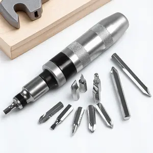 13-Piece Heavy-Duty Impact Screwdriver Set for Auto Repair with Non-Slip Grip and High Torque