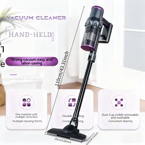 Compact And Lightweight Upright Vacuum Cleaner, Equipped with Multiple Suction Head Attachments, Offering a Powerful Suction of Up to 18000PA, Ideal for Carpets, Hard Surfaces, And Pet Hair