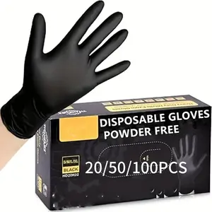 20/50/100pcs PVC Disposable Gloves (bagged), Ideal for Home Cleaning, Housekeeping, Beauty and Haircare, Household Cleaning Gloves