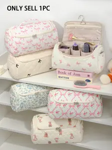 Portable Hair Dryer Storage Bag, Large Capacity Detachable Makeup Pouch, Travel Essential Cosmetic Bag, Perfect for Women, Nurses, Students