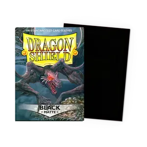 Dragon Shield Standard Matte Sleeves: Black (100ct.)