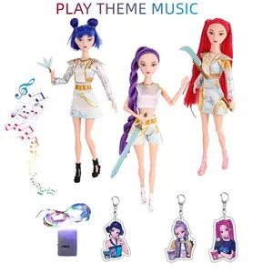 K-pop Samurai Doll Set Singing Toy Kpop Dolls Set with Music Collectible Action Figure Perfect Gift for Fans Birthday  Gift High-Quality Material Unique Design Fan Collection  Gifts for Girls