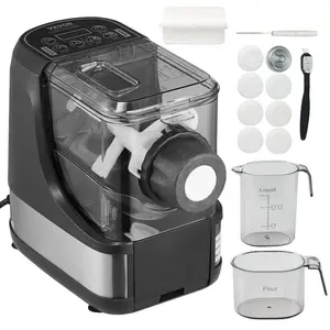 VEVOR Electric Pasta Maker, 150W Automatic Noodle Maker Machine with 8 Pasta Shapes, 4 Intelligent Modes, 500g Flour Capacity Pasta Maker Machine with Measuring Cups, Cleaning Brush for Home Kitchen