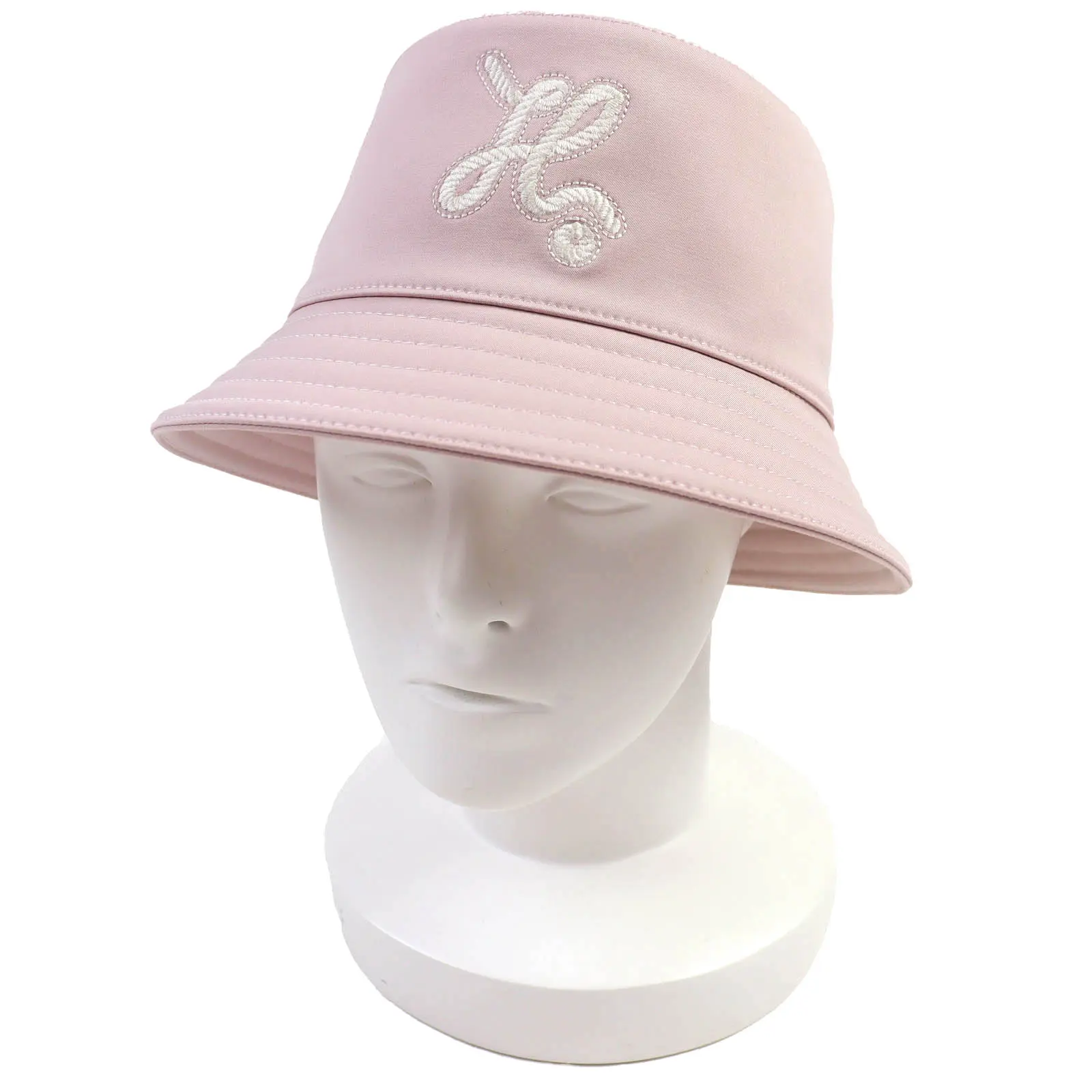 Pre-owned HERMÈS Cotton Small Leather Goods Hermes Harper Nautic H logo Bucket Hat