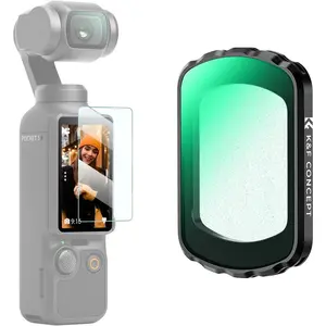K&F CONCEPT Magnetic Black 1/8 Diffusion Filter for DJI Osmo Pocket 3/Pocket 4 Create Combo, Multi-Coated Camera Accessory for Cinematic Misty Dreamy Video Vlog Photography, Accessories