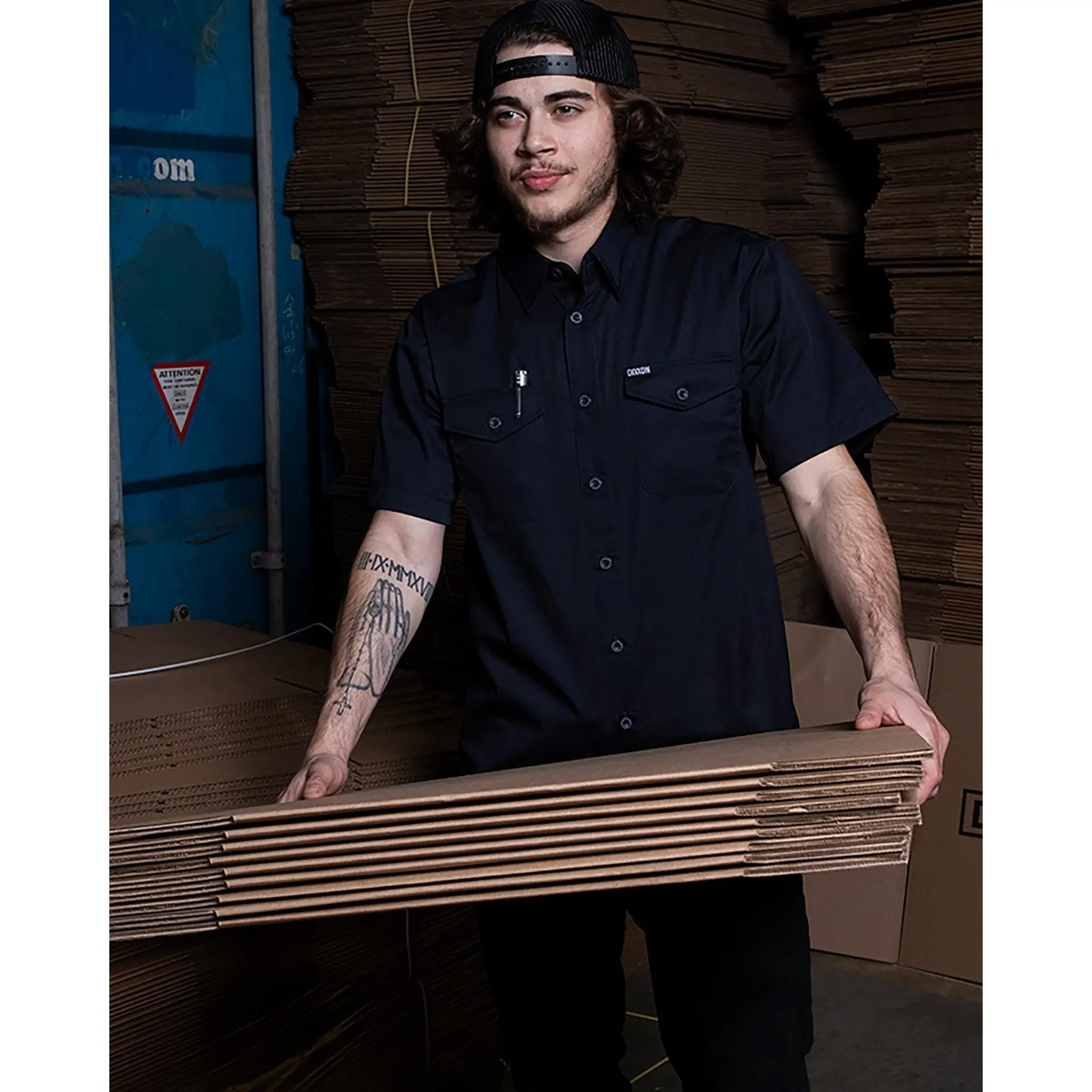 WorkForce Short Sleeve Work Shirt - Navy