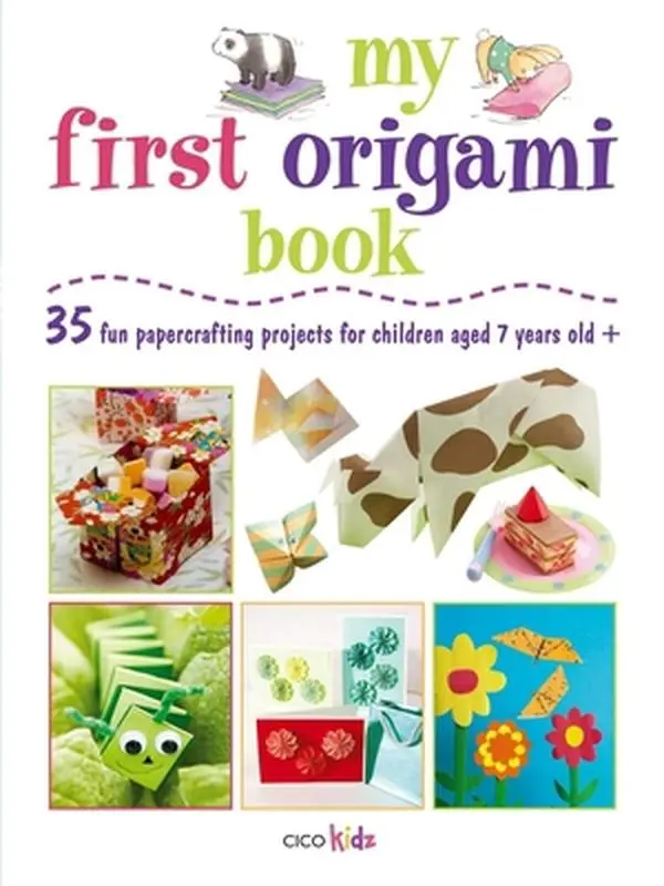 Used Origami Art Book - 35 Easy Papercrafting Projects for 7+ Year Olds, School & Educational Office Stationery, Art Bedroom Decor & Room Decorations by Susan Akass (Paperback), Crackers, 35 Fun Papercrafting Projects
