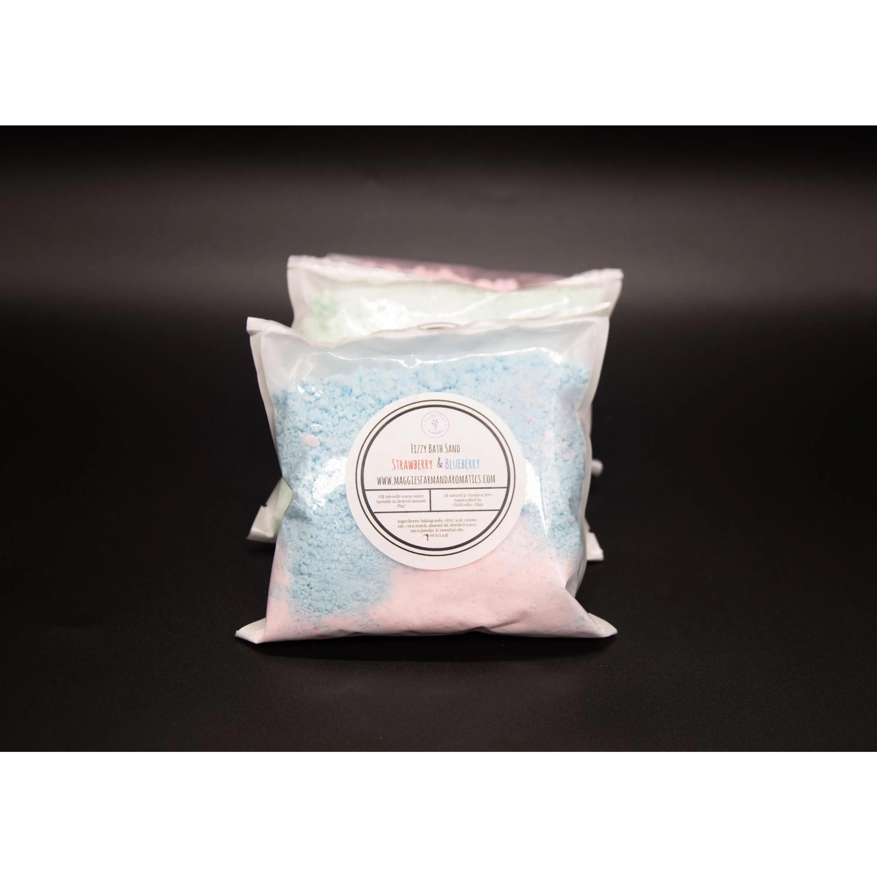 Fizzy Bath Sand Deconstructed Bath Bomb with Essential Oils Relaxing Bath Crystals Natural Self Care Kid Safe