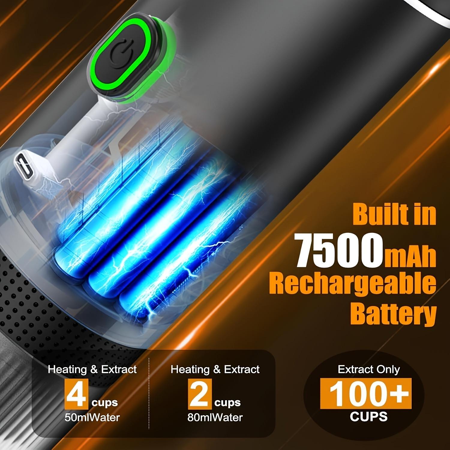 Travel Coffee Maker 3-in-1 | Portable Espresso Machine for Camping & Outdoor | Fast Brew in 60 Seconds