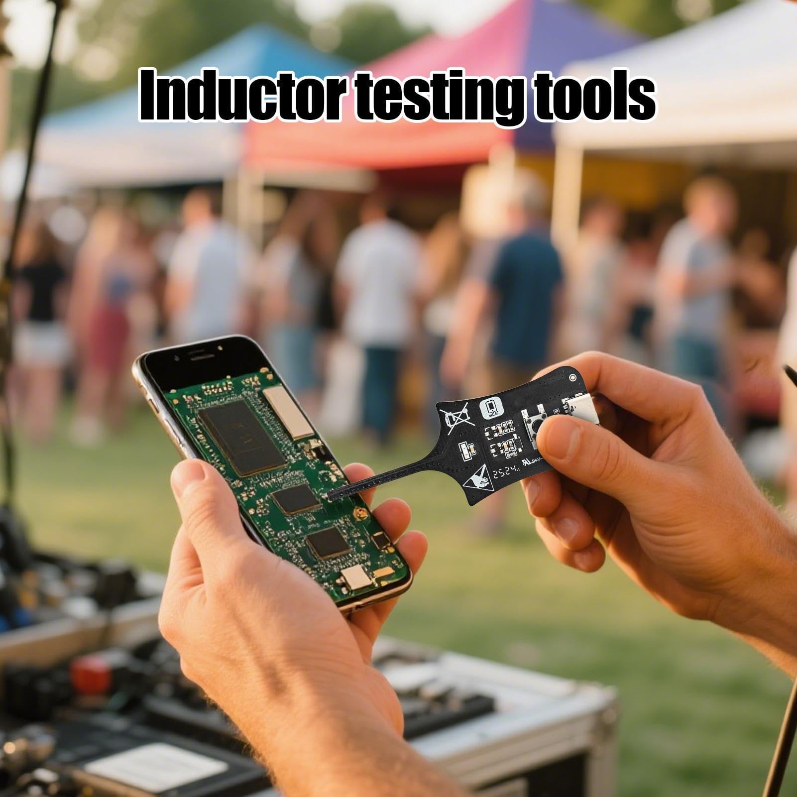 Type-C Inductance Tester for PCB Coil & Electronic Circuit Board Inductance Detection Mobile Phone Component Repair Electromagnetic Induction OSS Measurement Instrument for Fault Troubleshooting Type-C Inductance Tester for PCB Coil & Electronic Circuit Board Inductance Detection Mobile Phone Component Repair Electromagnetic Induction OSS Measurement Instrument for Fault Troubleshooting