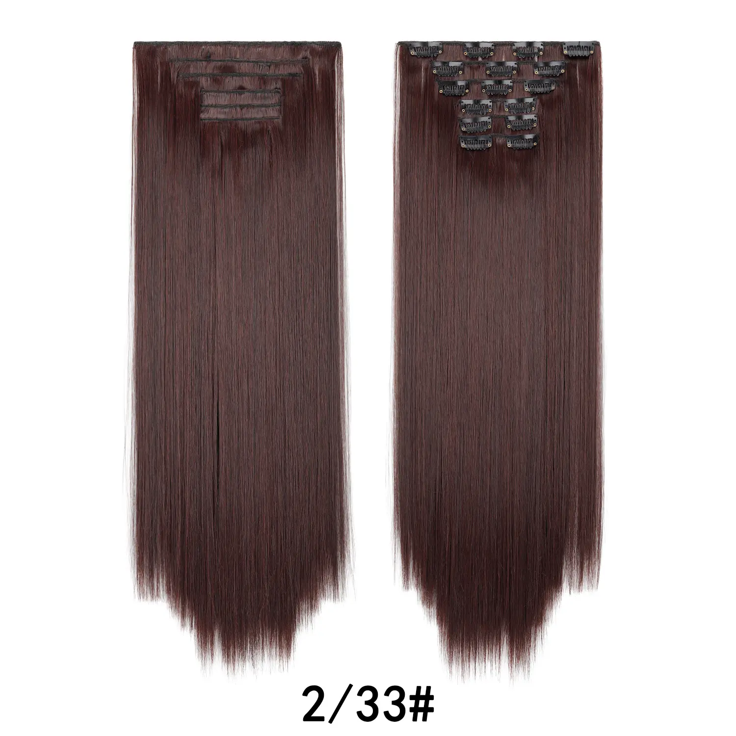 Darkest Brown and Dark Auburn mix