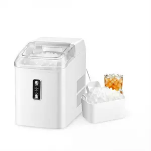 Countertop Portable Nugget Ice Maker for Household Kitchen Use