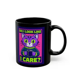 Funny Cat Mug - Perfect for Cat Lovers, Gift for Friends, Unique Coffee Cup, Humor for Home Office, Birthday Present