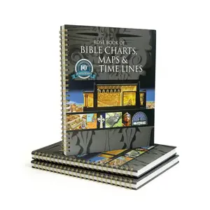 Bible Charts, Maps & Timelines Study Journal, Spiral Bound Visual Reference Guide for Bible Study, Scripture History, and Christian Learning