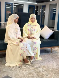 Desert Bloom – 3 Piece Abaya Set