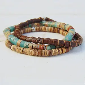 Coastal Stack Beaded Bracelet