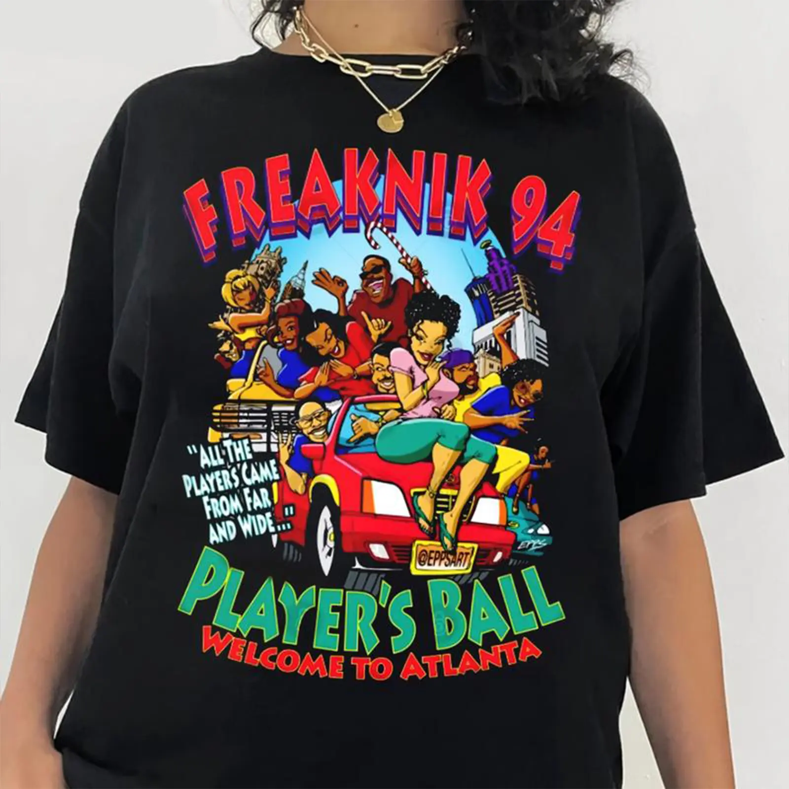 Rare Vintage 94 Freaknik Atlanta Unisex T-shirt, Funny Casual Short Sleeve Basics Cotton Tee, Gift For Her, Gift For Him