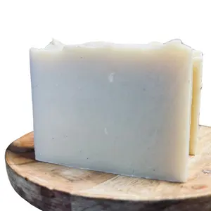 Homemade artisan soap beach scented with pumice sand, gentle exfolialiation hygiene products