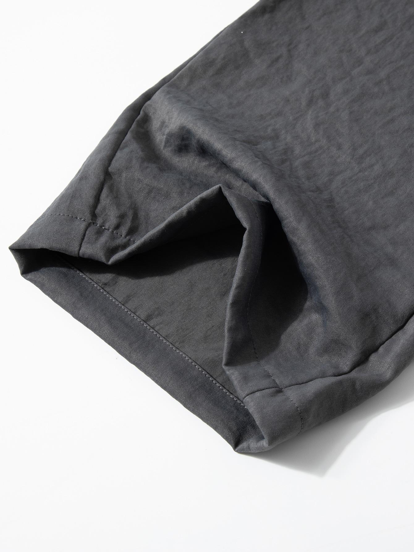 Men’s casual loose cargo pants; practical men’s cargo trousers; versatile two-way wear; straight-leg cargo long pants Menswear Streetwear Pocket Beige Athletic Stylish Dark Gray