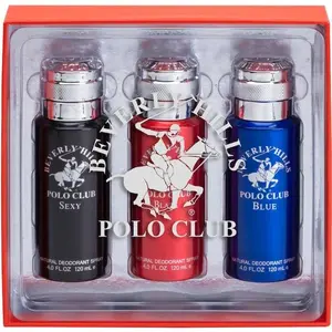 Beverly Hills Polo Club | Men’s Deodorant Body Spray Collection – Sexy, Blaze & Blue 4oz Each – Fresh Masculine Fragrances with Long-Lasting All-Day Scent – Ideal for Everyday Wear, Gifting, or On-the-Go Confidence