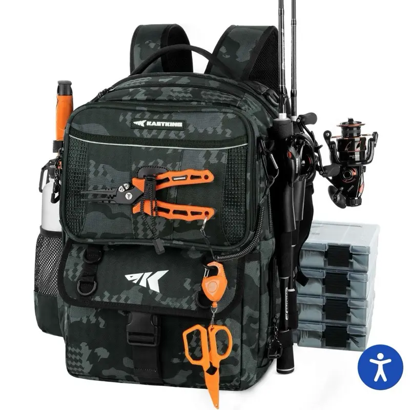 KastKing Fishing Tackle Backpack, Sports & Outdoor Leisure Fishing Accessory Rucksack