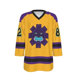 Tony Flow Unisex V-neck Hockey Jersey, American Hockey 3D Printed Jersey Shirt, Sport Lovers Gift, Hockey Team Long Sleeve Jersey Shirt, Gift For Fans