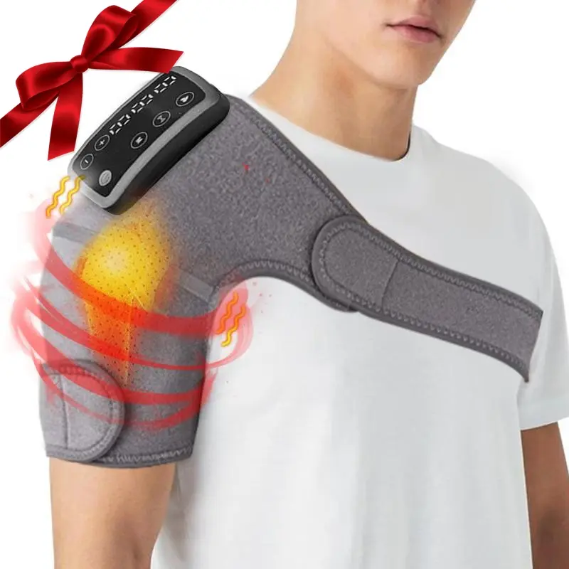 3-In-1 Electric Shoulder Knee Massager, Relaxation Aid, Heating Vibration Massage, Cordless Adjustable Temperature, LED Screen, Christmas Gift