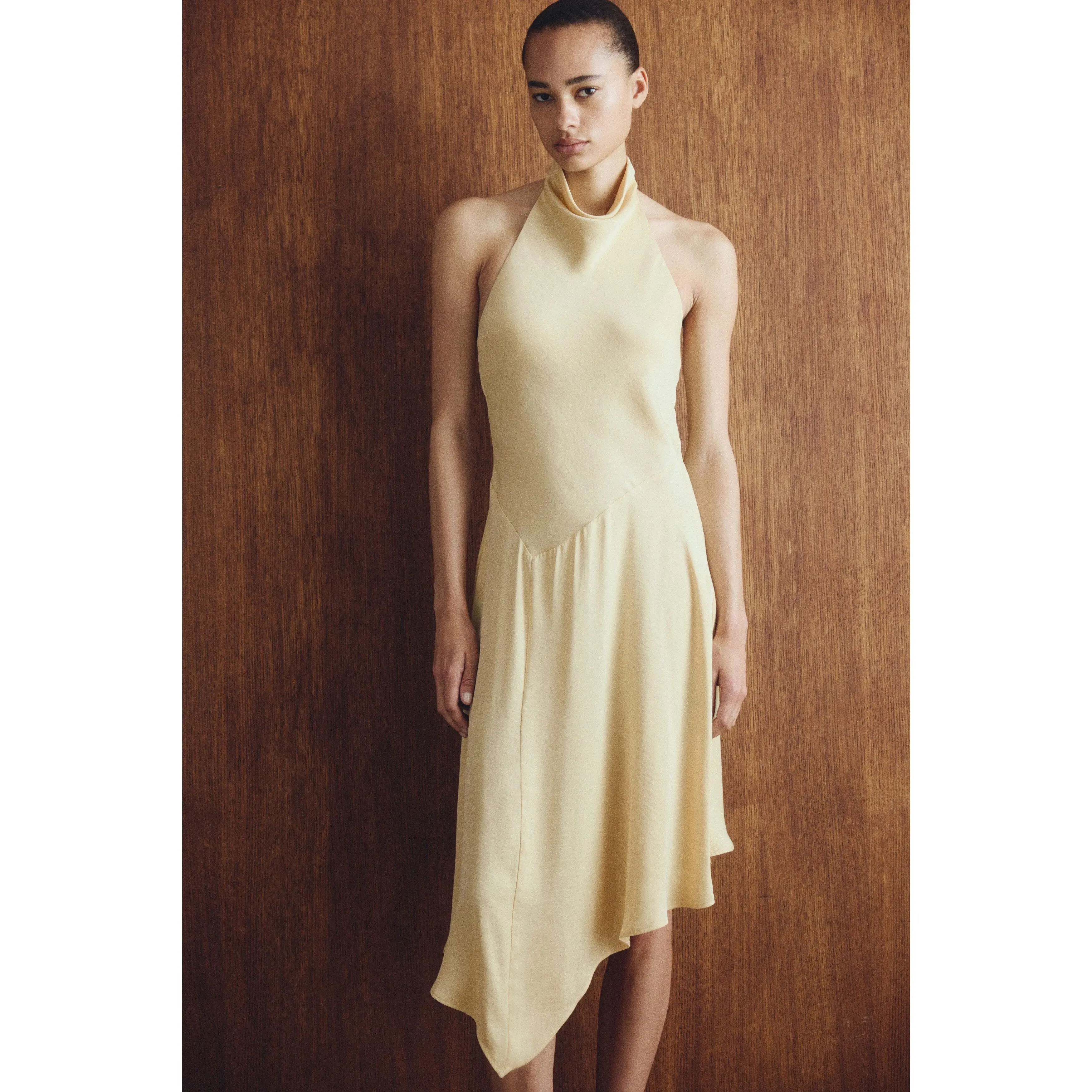 H&M Asymmetric halterneck dress