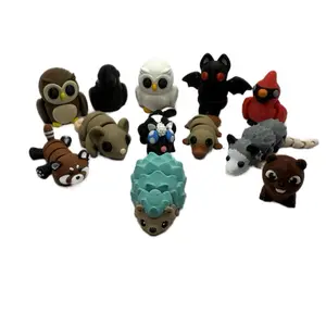 Mini Flexi Nature Fidgets 3 for $5 Mystery Pack - Assorted Colors & Designs - 3D Printed Desk Fidgets