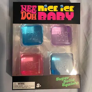 NeeDoh Nice Ice Baby 4 pack Satisfying Square Shaped Sensory Toys, (4 Pack)