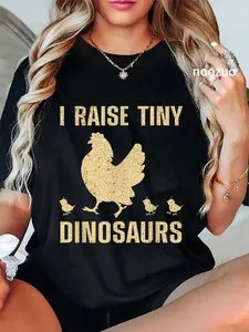 100% Cotton Cute Chicken For Men Women Rooster Hen Chicken Farmer Lovers T-Shirt